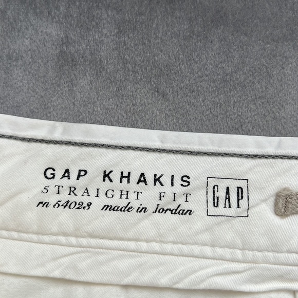 Gap Off White Khaki Straight Fit | Size34 W x 32 L| 100 % Cotton - Picture 6 of 12